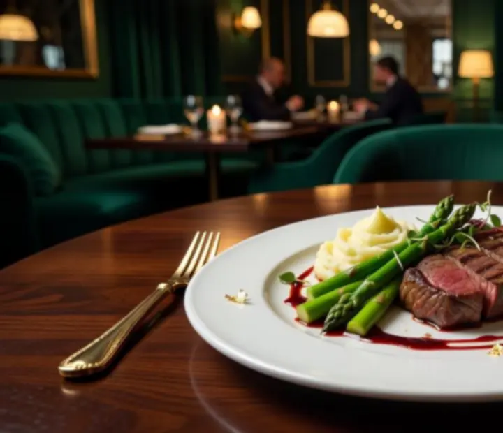 Steak zo sviečkovice servírovaný v reštaurácii Velmoorio