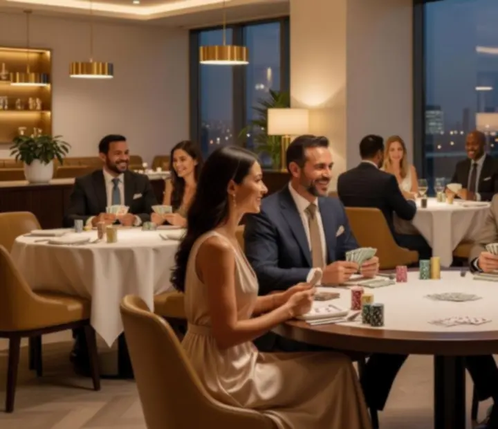 Elegantný pokerový večer v štýlovom interiéri reštaurácie Velmoorio
